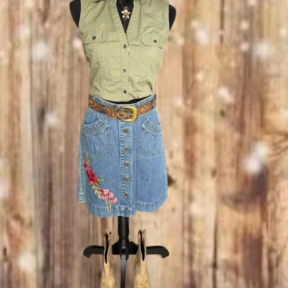 Vintage Western Belt –‎ Aztec Pattern | Size M